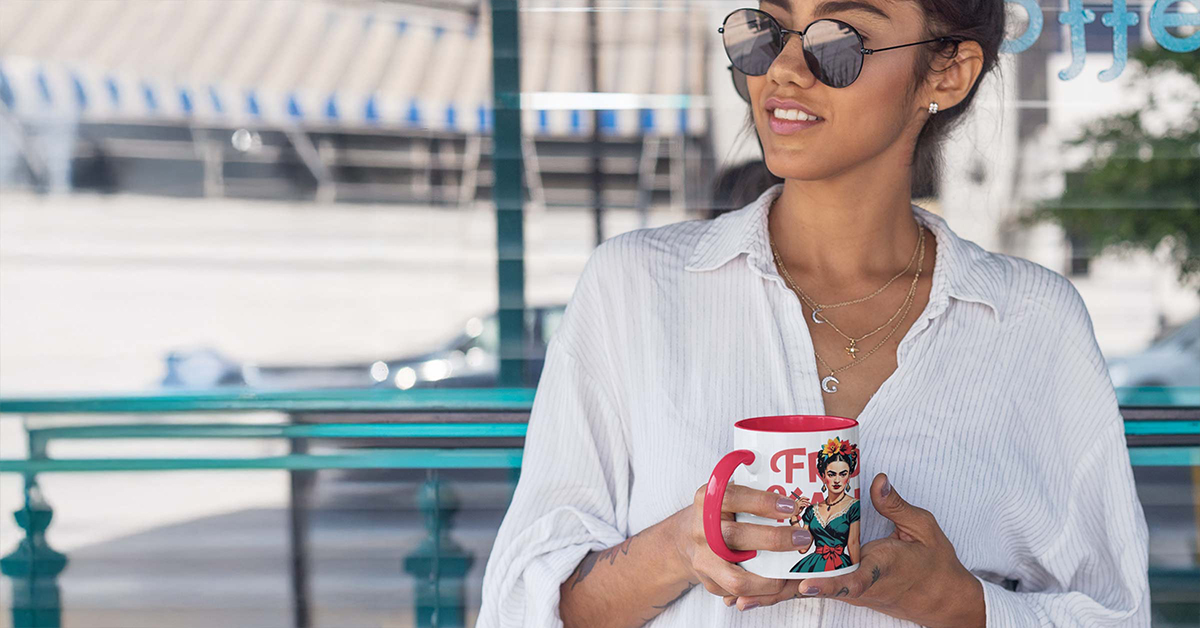 Frida Kahlo Mug lifestyle